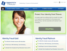 Tablet Screenshot of my.identityfraud.com
